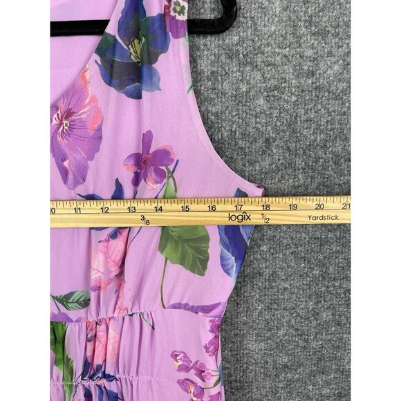 Talbots Georgette Botanical Fit & Flare Dress Size 8 Retail $169 - Picture 6 of 13